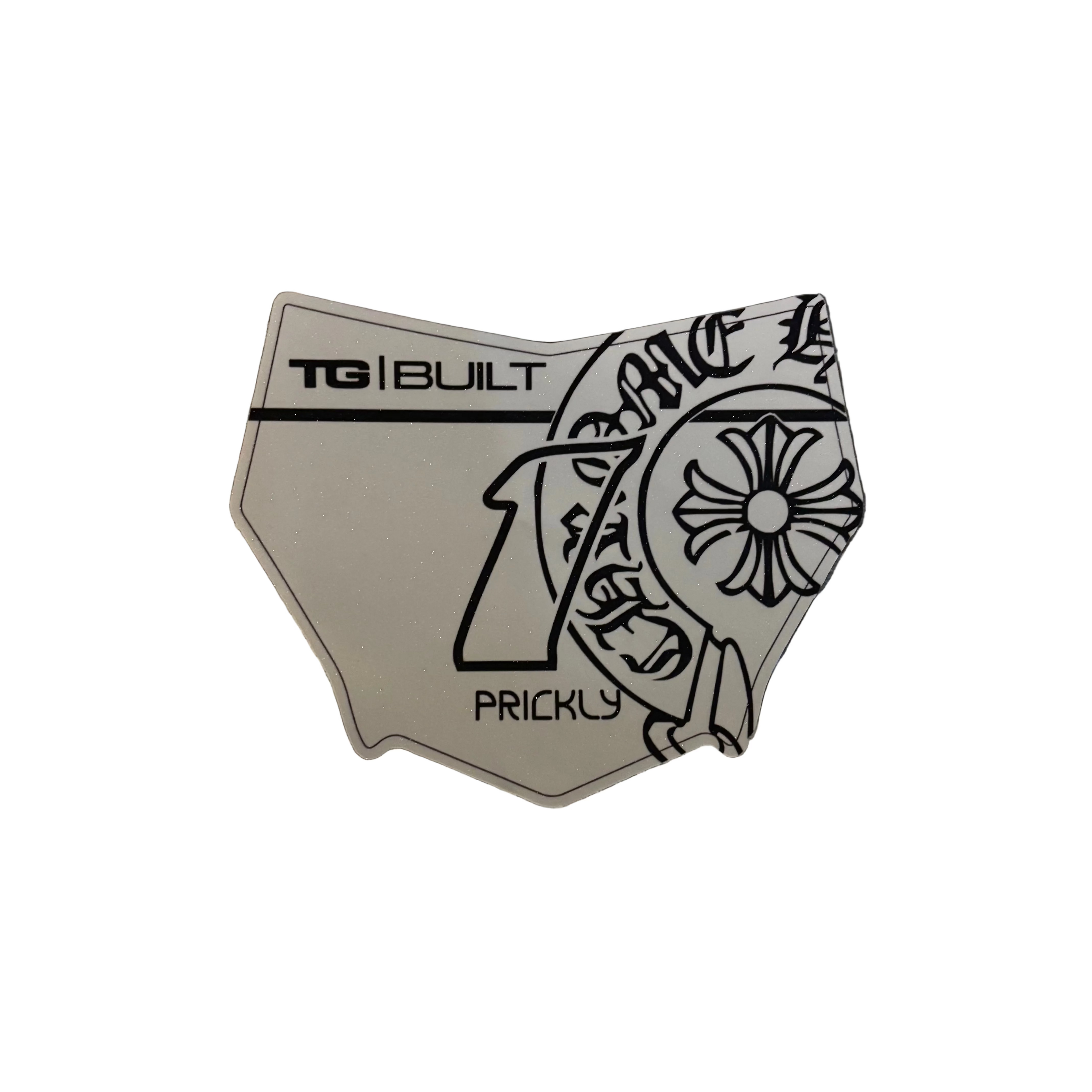 White Chrome Hearts Decal